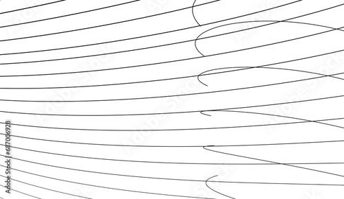 Abstract wave element for design. digital frequency track equalizer. stylish line art background. Vector illustration Waves with lines are created using the blend tool. Curved wavy lines and smooth
