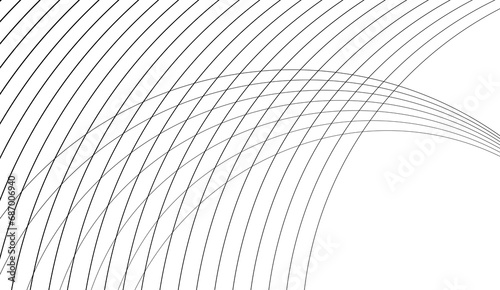 Abstract wave element for design. digital frequency track equalizer. stylish line art background. Vector illustration Waves with lines are created using the blend tool. Curved wavy lines and smooth