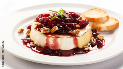 Baked Brie with Cranberries