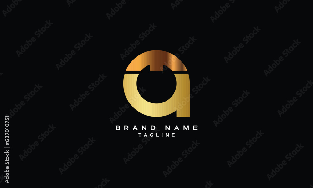 MA, AM, Abstract initial monogram letter alphabet logo design