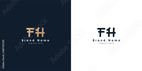 FH logo in Chinese letters design photo
