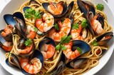 mussels with seafood
