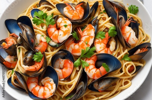 mussels with seafood