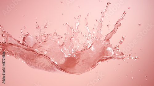 pink water splash background