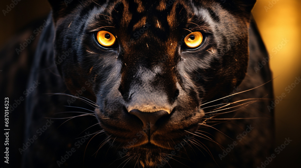 close up of a panthera leopard 