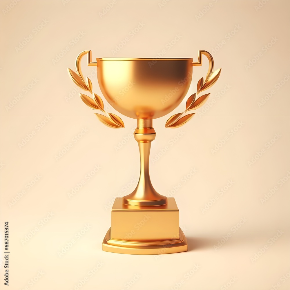 gold trophy cup isolated on clean background gold trophy cup isolated on clean background