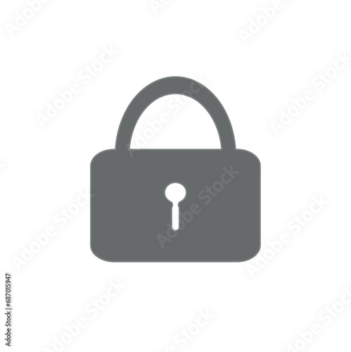 The lock icon. Vector illustration of the icon symbol. Lock icon in fashionable flat design style Free Download The lock icon. Vector illustration of the icon symbol. Lock icon in fashionable flat design style - GFXLoad