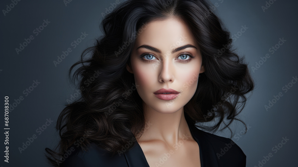 Portrait of a sophisticated woman in modern chic with copyspace background Portrait of a sophisticated woman in modern chic with copyspace background