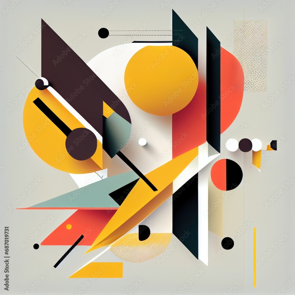 Abstract art background with geometric elements Abstract art background with geometric elements