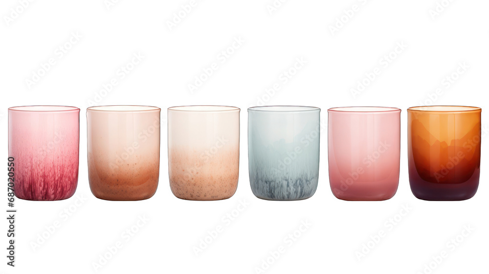 Set of Ceramic Glazes Isolated on Transparent or White Background, PNG Set of Ceramic Glazes Isolated on Transparent or White Background, PNG