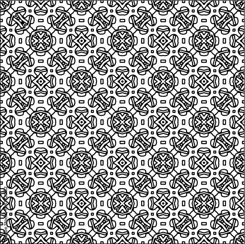 Figures from lines.Abstract background. Black pattern for web page, textures, card, poster, fabric, textile. Repeat pattern.
Figures from lines.Abstract background. Black pattern for web page, textures, card, poster, fabric, textile. Repeat pattern.