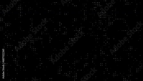 Black and white modern abstract animated simple pattern minimal background 4k