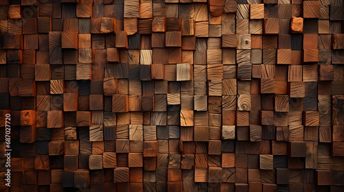 cube wood backdrop