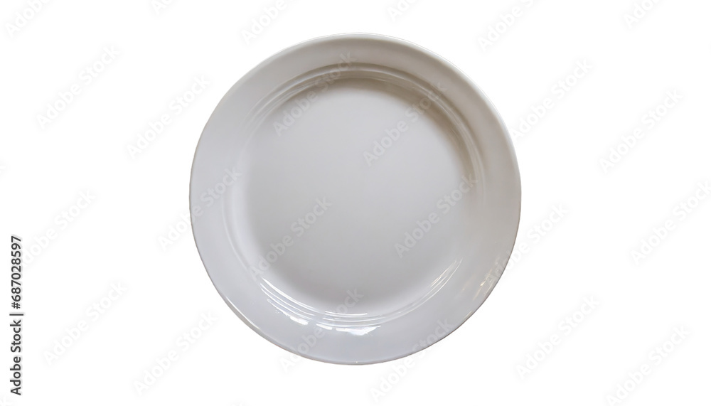 An empty white dish on transparent background png An empty white dish on transparent background png