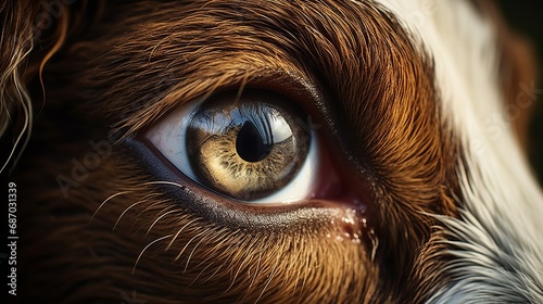 A more intense view through the cows eye