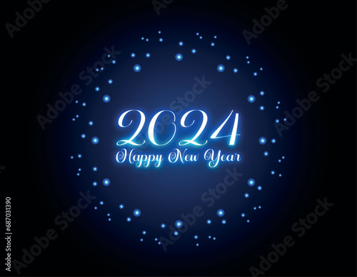 Happy New Year 2024 vector Illustration