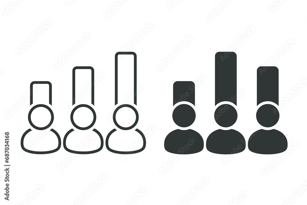 People assessment survey icon. Illustration vector