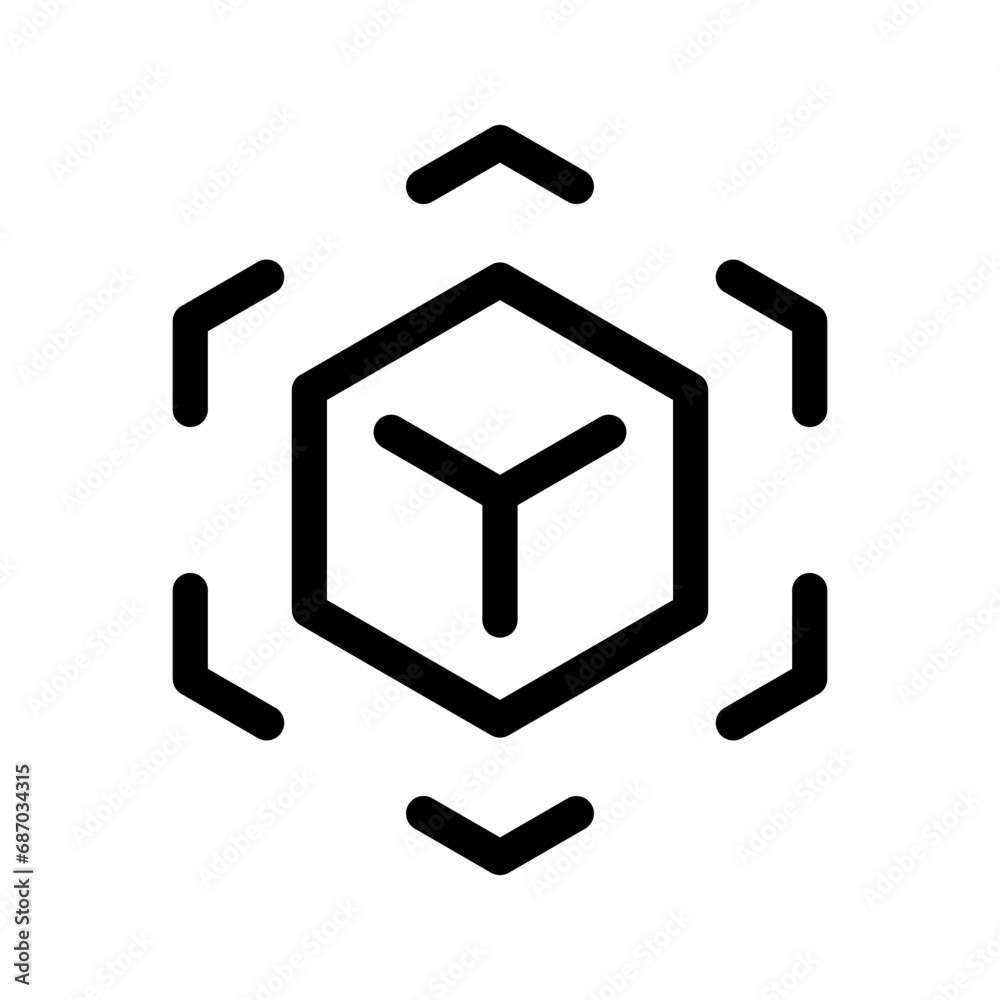 3D Modeling Icon Vector Symbol Design Illustration 3D Modeling Icon Vector Symbol Design Illustration