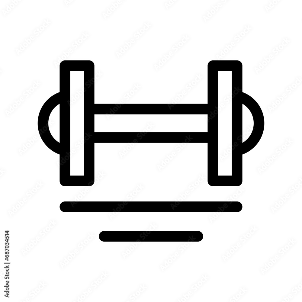 Dumbbell Icon Vector Symbol Design Illustration Dumbbell Icon Vector Symbol Design Illustration