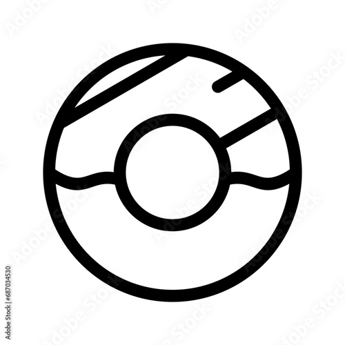 Donut Icon Vector Symbol Design Illustration