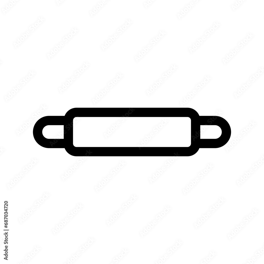 Rolling Pin Icon Vector Symbol Design Illustration Rolling Pin Icon Vector Symbol Design Illustration