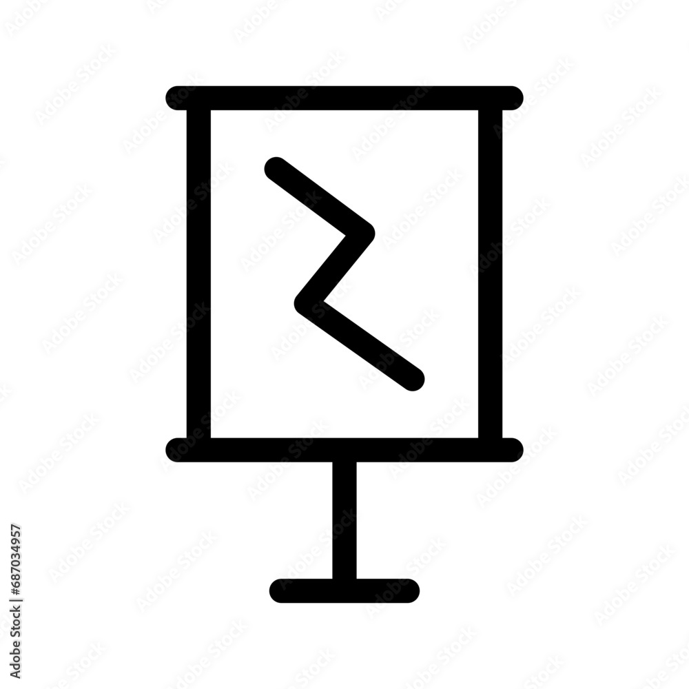 Flipchart Icon Vector Symbol Design Illustration Flipchart Icon Vector Symbol Design Illustration