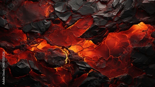 Background texture of red lava