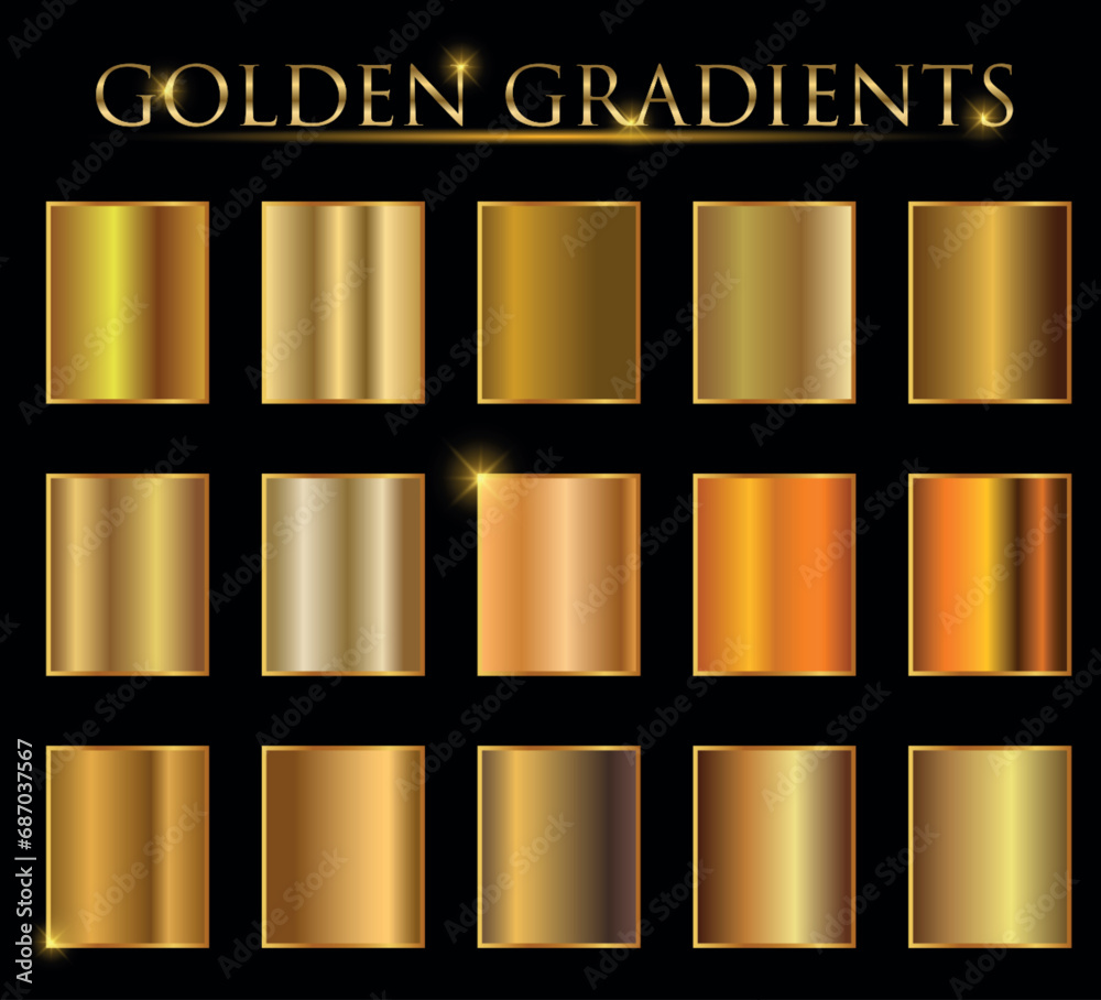 Gold background texture vector icon seamless pattern. Light, realistic ...