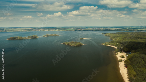 Zaslavskoe reservoir or the Minsk Sea near the city of Minsk. Belarus photo