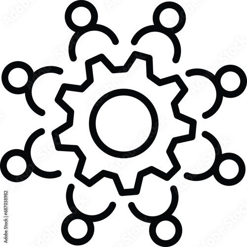 company culture icon vector