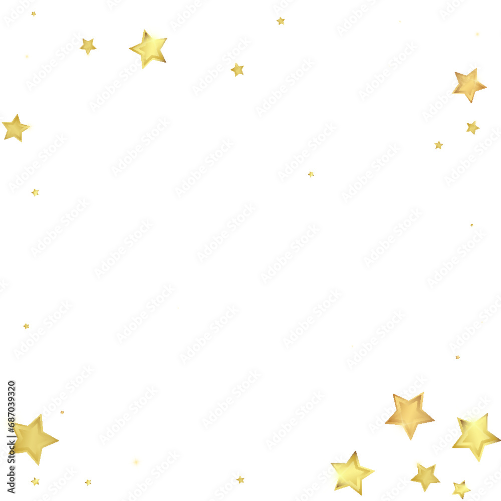 Magic stars vector overlay. Gold stars scattered Magic stars vector overlay. Gold stars scattered