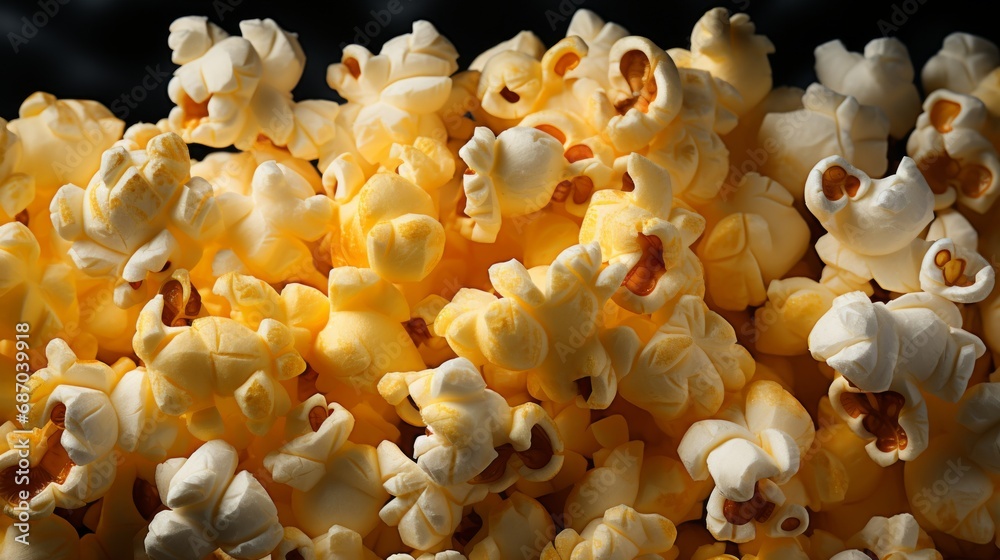 Close-up of popcorn kernels ready to be coated Close-up of popcorn kernels ready to be coated