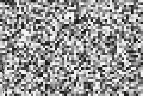 Fototapeta Naklejka Na Ścianę i Meble -  monochrome pixelated imitation background black and white