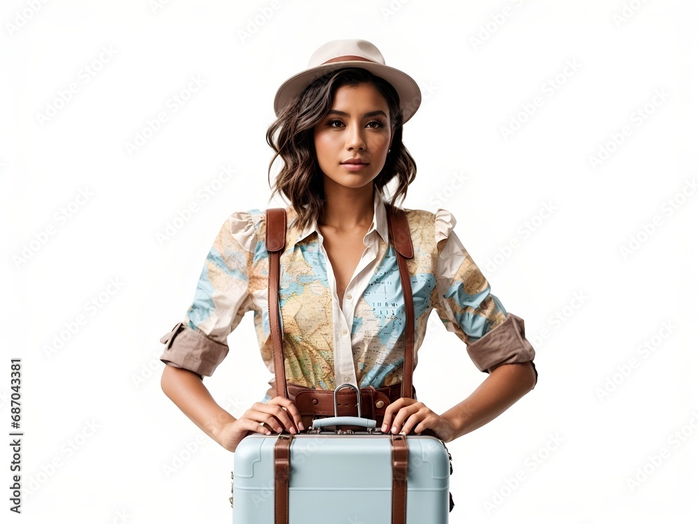 A woman with Travel-Inspired Style outfit A woman with Travel-Inspired Style outfit