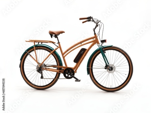 A bicycle made from sustainable bamboo materials, featuring a natural look