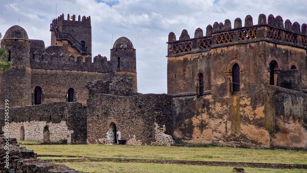 Old castle in Ethiopia Africa 
