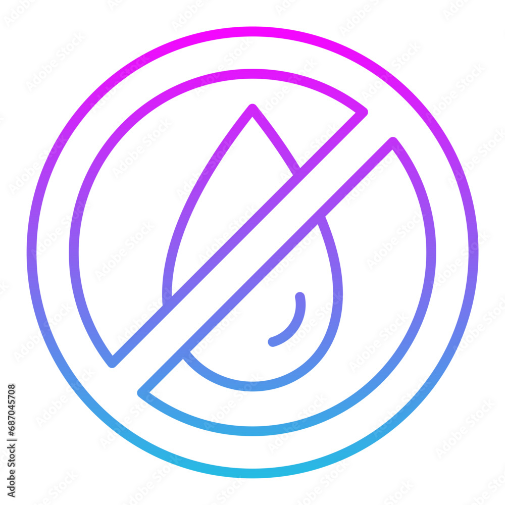 No Water Icon No Water Icon