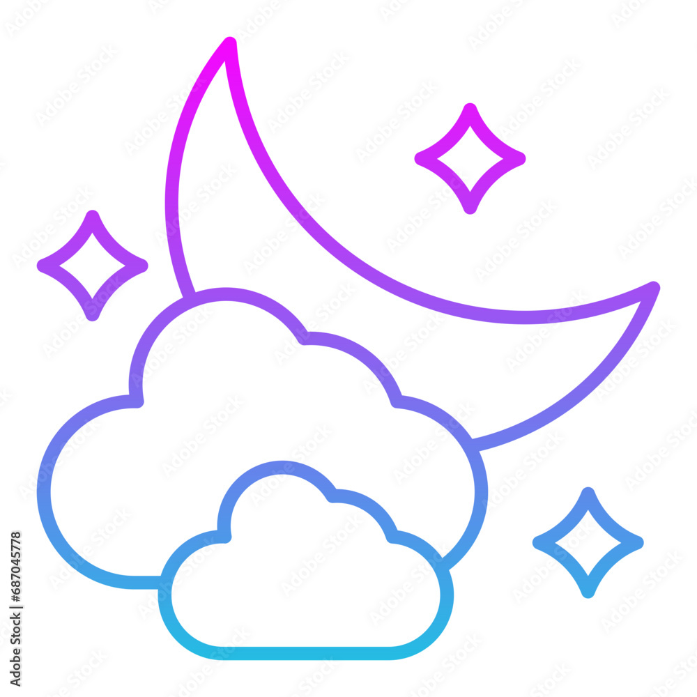 Obraz premium Night Icon