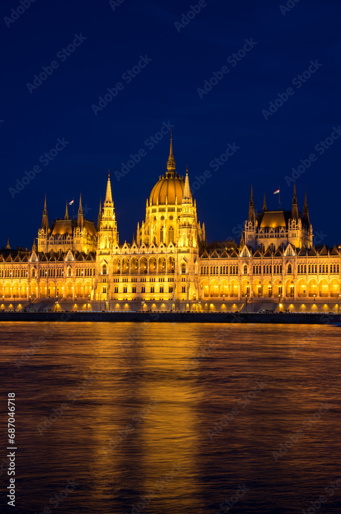 The Hungarian Parliament Building in Budapest