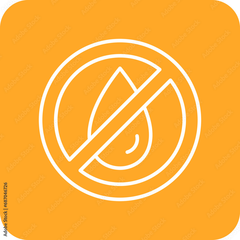 No Water Icon No Water Icon