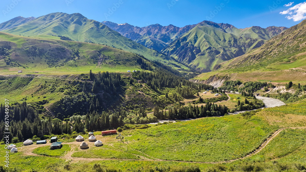 Rivers, forests and mountains of Kyrgyzstan Rivers, forests and mountains of Kyrgyzstan