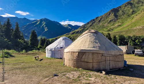 Yurt camping in Central Asia 