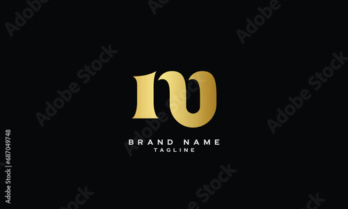 NMU, NUM, MNU, MUN, UMN, UNM, NU, UN, Abstract initial monogram letter alphabet logo design
