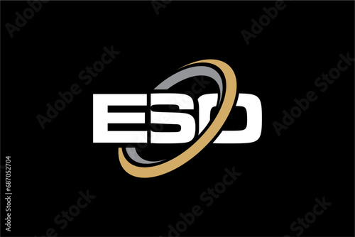 ESO creative letter logo design vector icon illustration