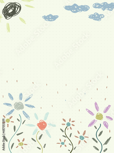 Notebook pastel element palnning bullet journal schedule table 