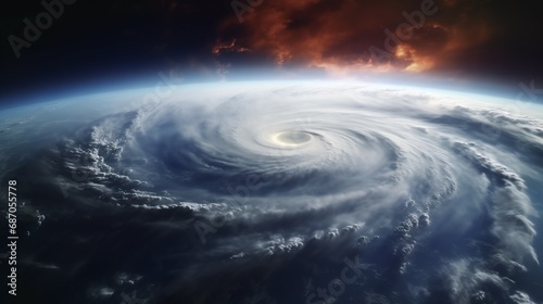 a hurricane in space