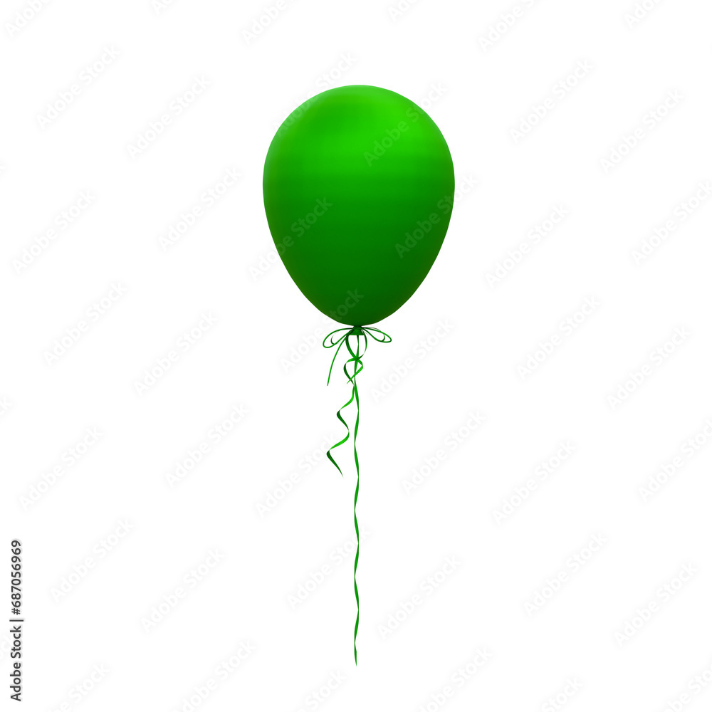 Helium balloons in soft pastel colours valentine's day wedding and birthday balloon 3d rendering