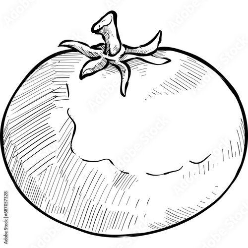 tomato handdrawn illustration