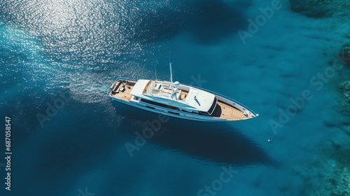 a boat in the water © VSTOCK