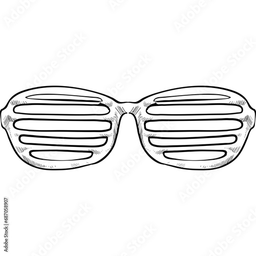 eyeglasses handdrawn illustration